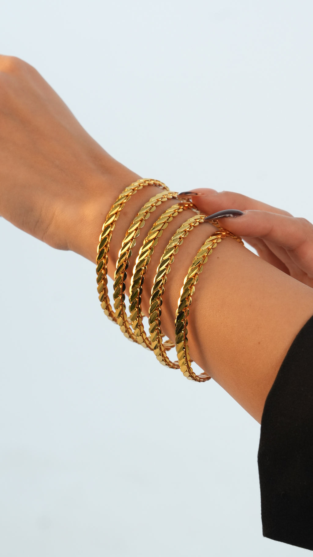 22 Ayar Altın Görünümlü Adana Burması Bilezik