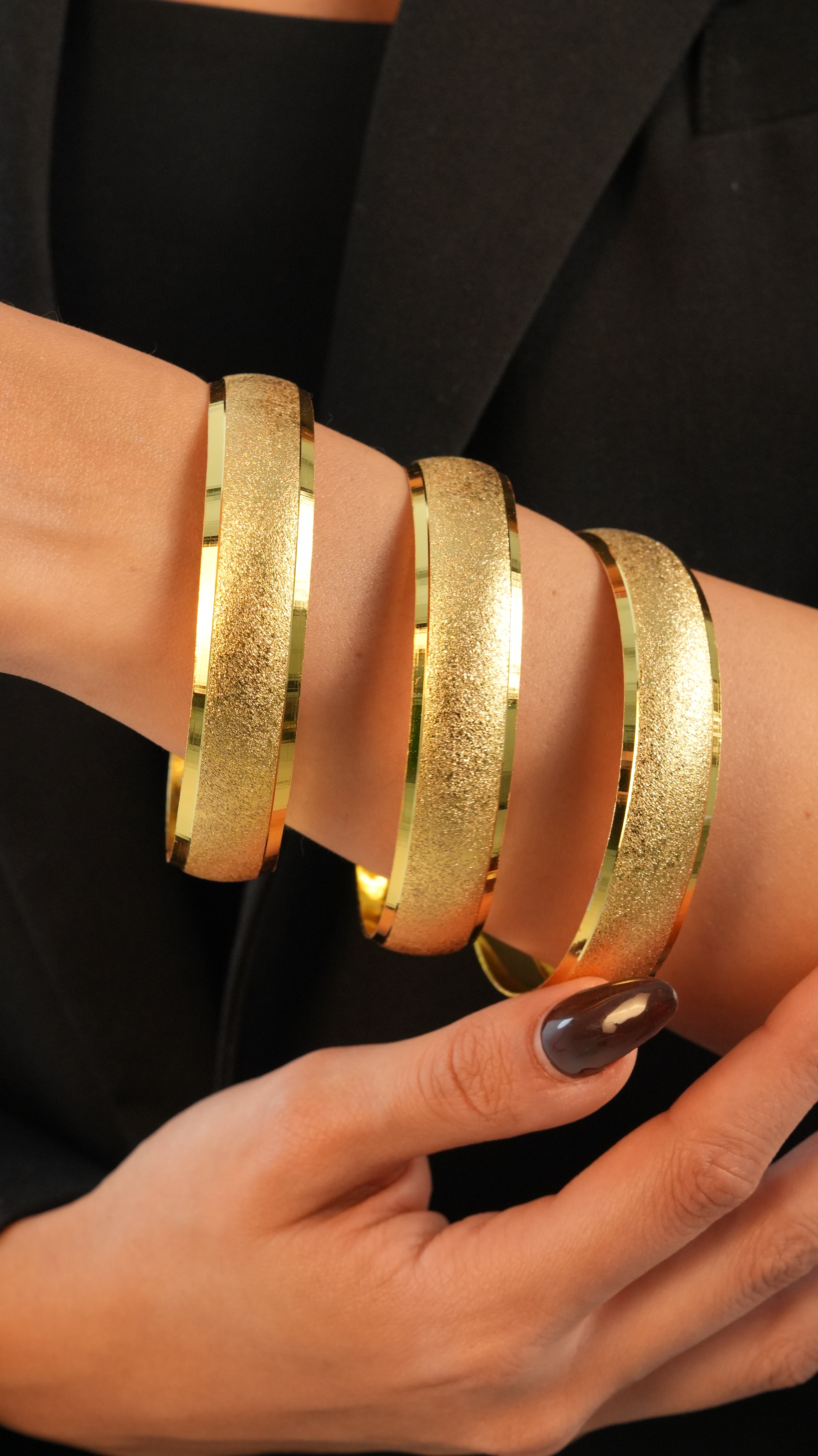 22 Ayar Altın Görünümlü Pus Model Bilezik