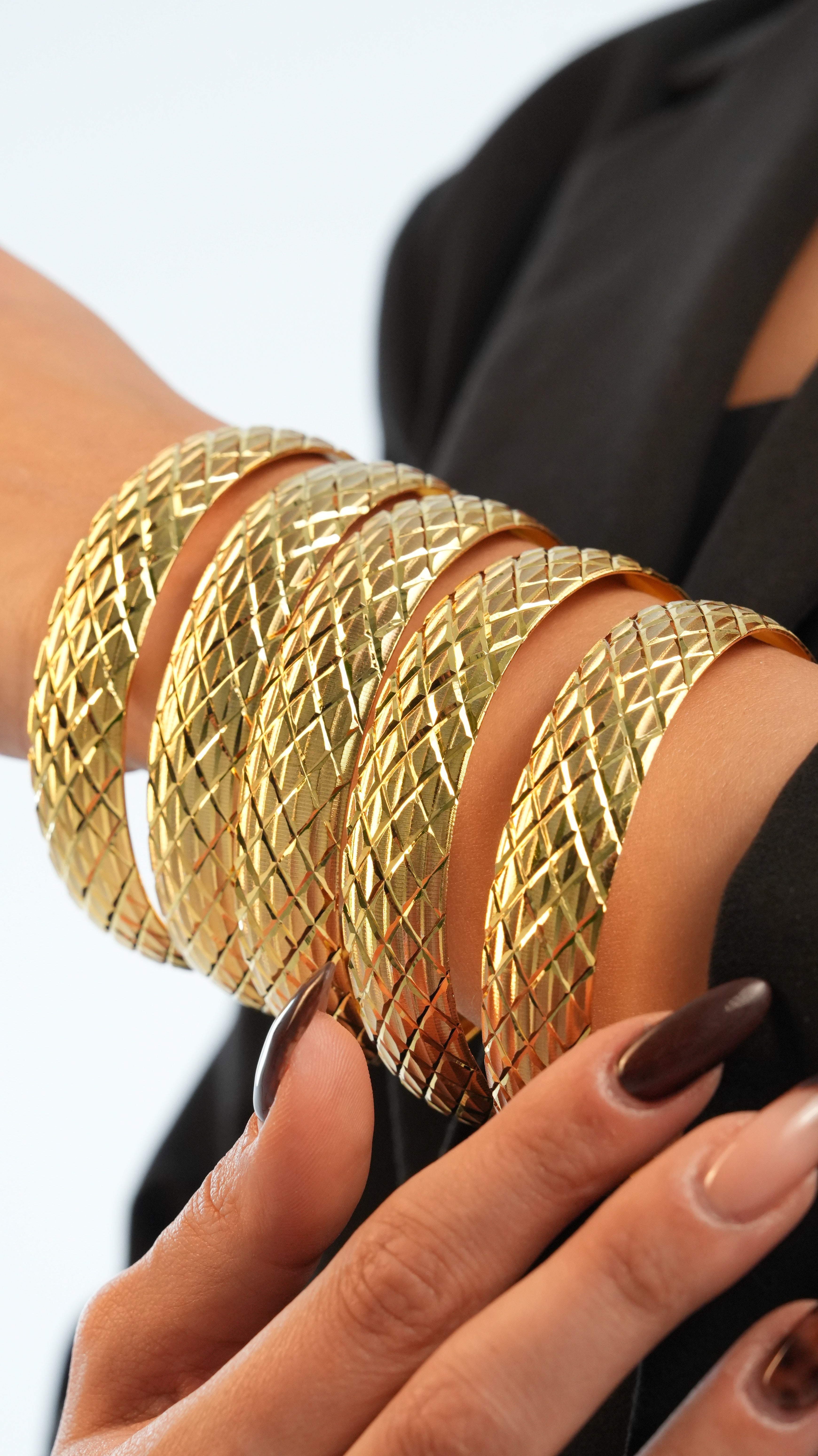 22 Ayar Altın Görünümlü Baklava Model Bilezik