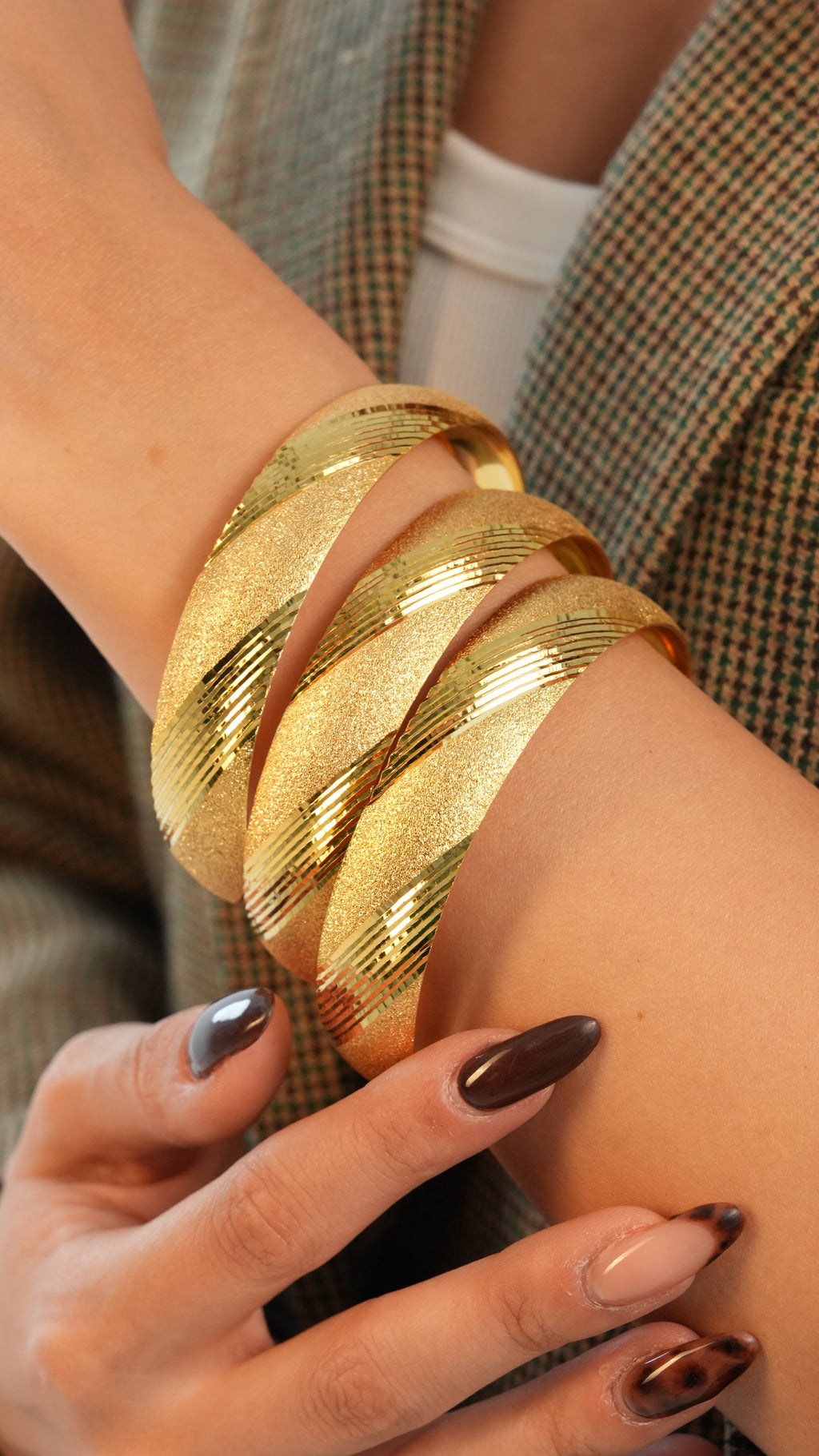 22 Ayar Altın Görünümlü Miya Model Bilezik