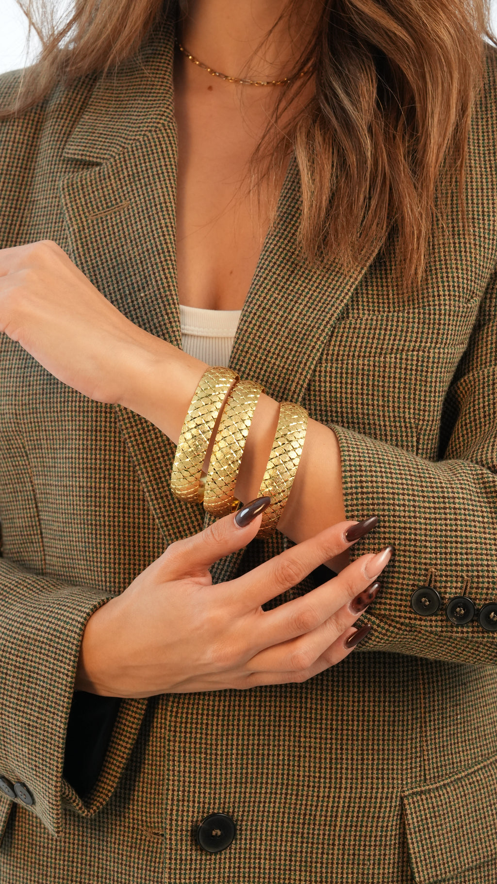 22 Ayar Altın Görünümlü Prenses Model Bilezik