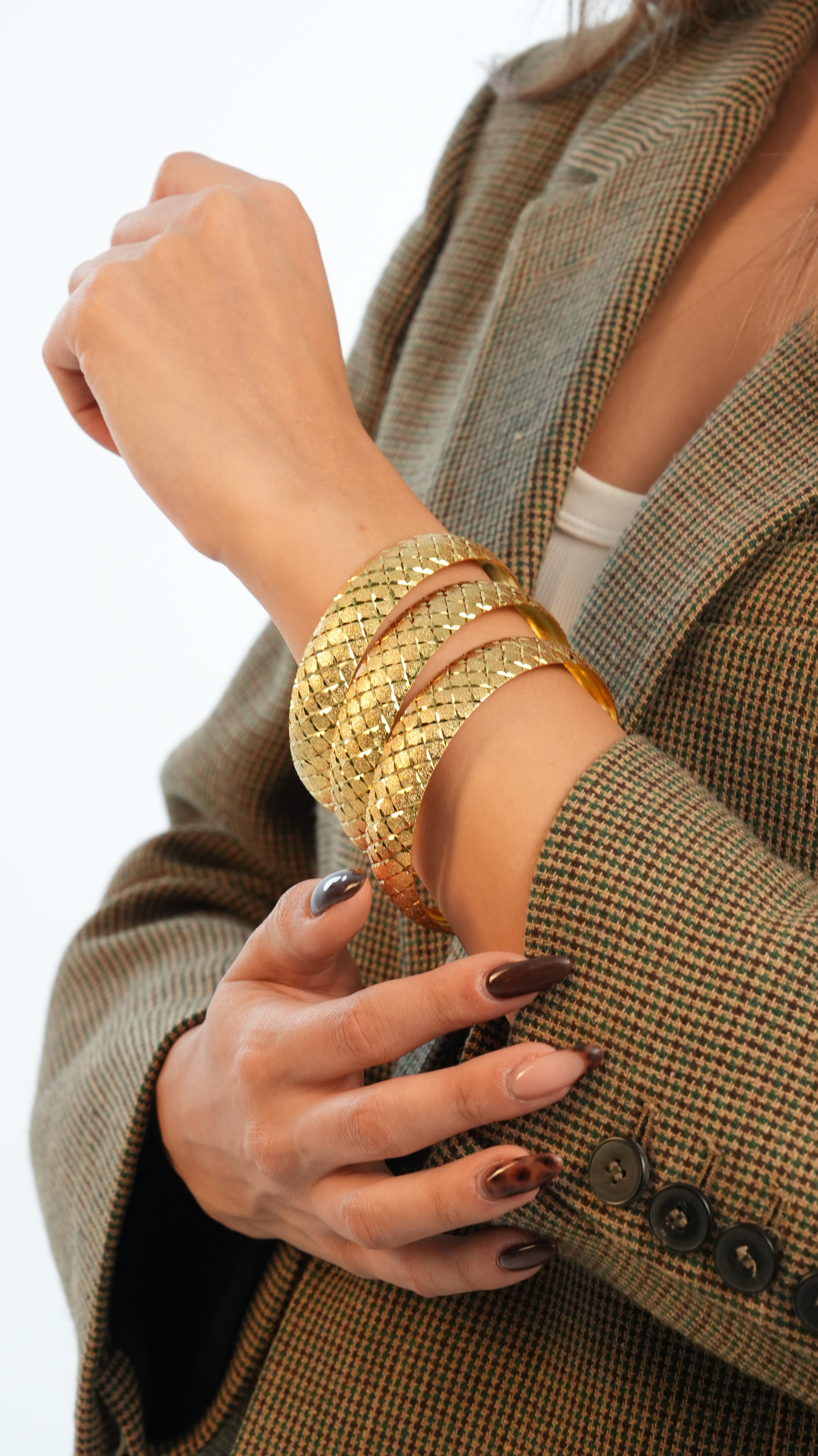 22 Ayar Altın Görünümlü Prenses Model Bilezik