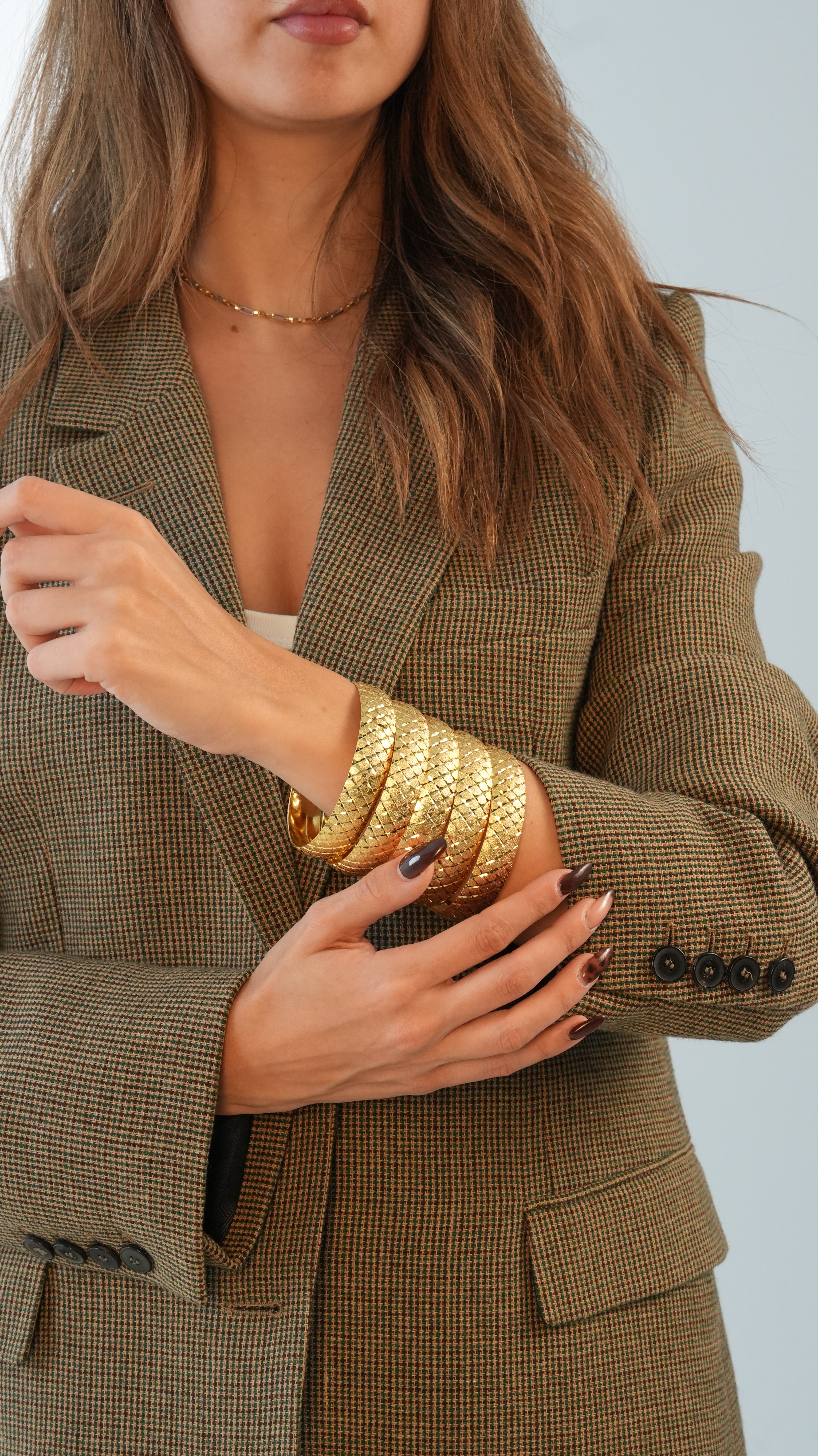 22 Ayar Altın Görünümlü Prenses Model Bilezik