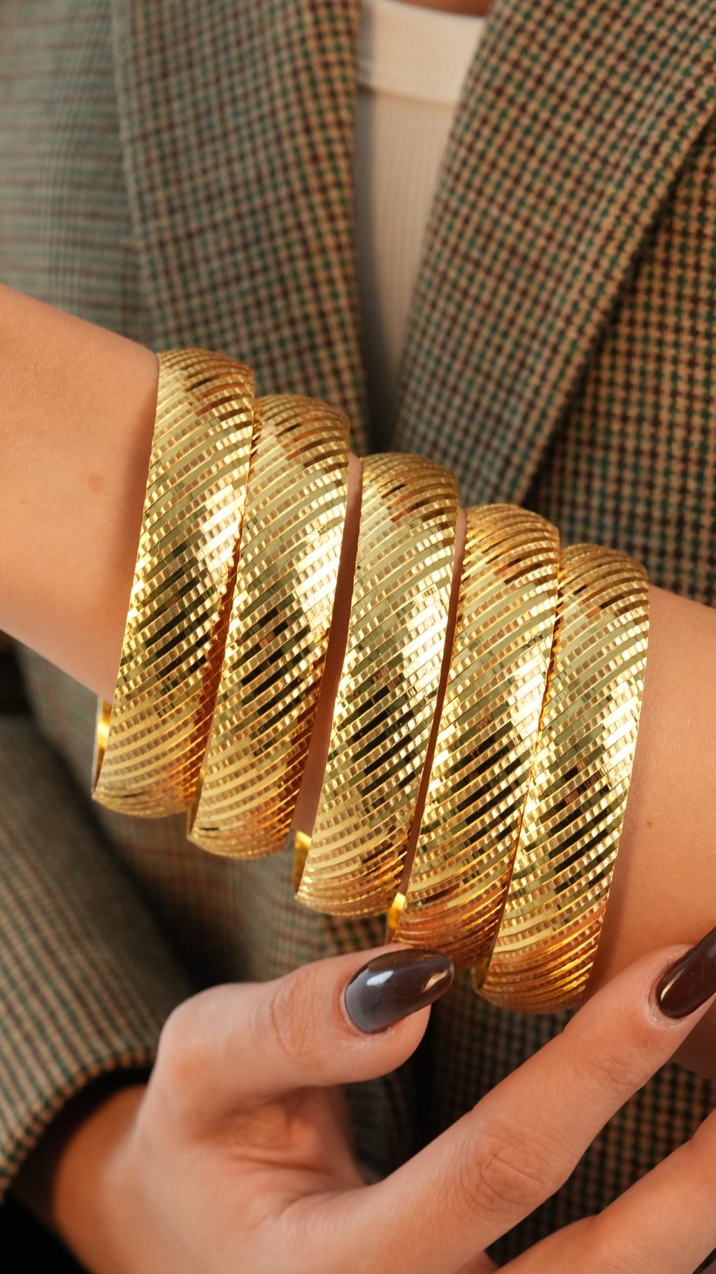 22 Ayar Altın Görünümlü Simsarmal Model Bilezik